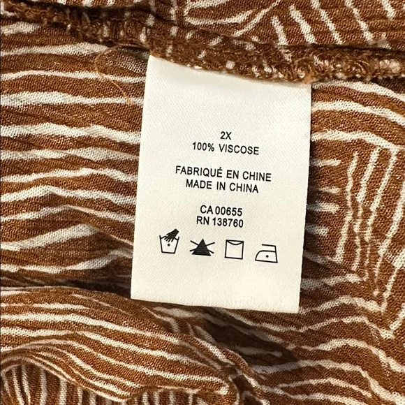 Penningtons Brown Geometric Maxi Dress - Picture 5 of 6